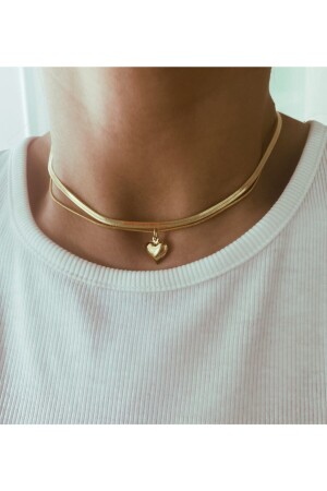 مجموعة سلسلة إيطالية من قلوب منقوقة MNZ - Vi Store Vi Jewelry