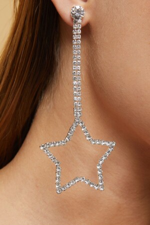 النموذج النجم للمرأة من MNZ الطرق المائية الطويلة الحجر العلوي ملابس المساء حفل الزفاف هينا وعد الوداع حفل العروس الأقراط الع - Furtek Aksesuar