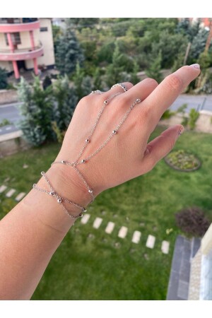 ملحقات اليد من طلاء كرة سلسلة من ملحقات اليد من لون MNZ- الفضة - Pop Up Store