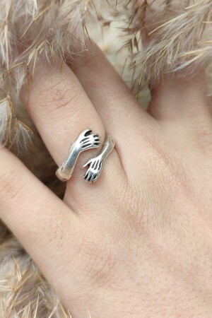 حلقة يد ملفوفة من الفضة من طراز MNZ - S4s