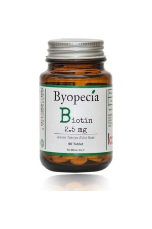 MNZ- Biotin 2. 5mg 60 قرص (لإنقاص الشعر - والأظافر) - Byopecia