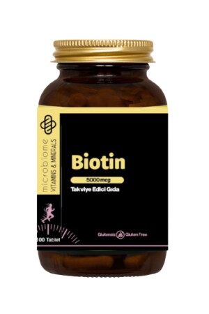 MNZ- Biotin 5000 ميكغ 100 قرص MB- BİOTİN-100 - Microbiome