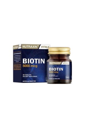 MNZ- Biotin 5000 ميكروغرام 30 حبوب - Nutraxin