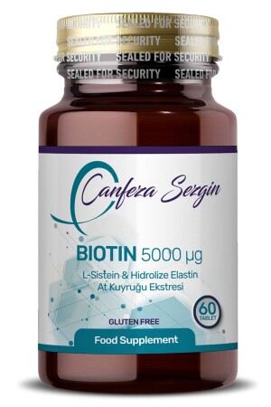 MNZ- Biotin L- cysteine & Elastin Hydrolyzed & horsetail extract - Canfeza Sezgin