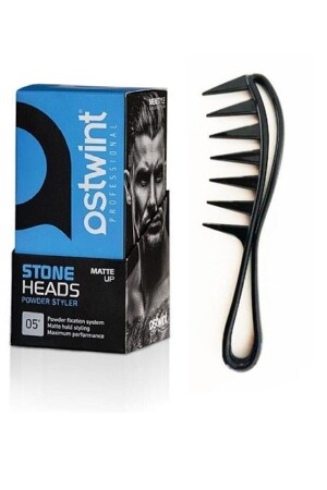 مسحوق لتنظيف الشعر MNZ (Blue 20 g) ومخاطع الشمع واسع - Ostwint