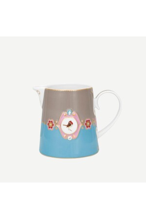 طيور الحب من طراز MNZ (Blue Khaki Porcelain Jug) 900 مل 51007006 - Pip Studio