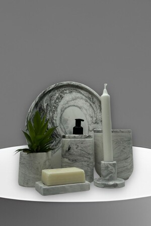 مجموعة الحمام من المواد الملموسة من سلسلة من المرمار MNZ ومصنوعة الحساء BM-174 - betonmall