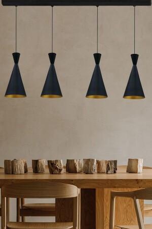 MNZ-رابع أسود رقيق الشنابل مصباح العلق غرفة المعيشة المطبخ الشنابل الطاولة المأكولات متجر مقهى صالون شعر BMM3070XXXX - Bamyum