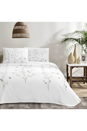 المطبوعة من MNZ Bridget Double Pique Set خضراء - Taç