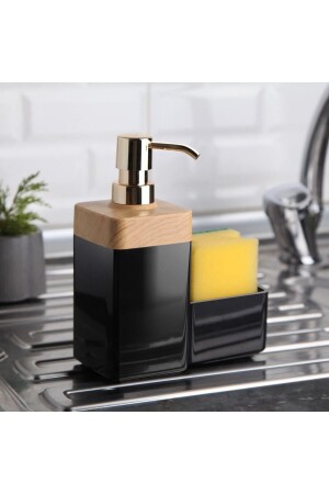 MNZ-المطبخ المياه الصابون المزروعة البامبو تبدو المياه الصابون المزروعة مع حاملة الإسفنج BRS-0505-01 - bersachef