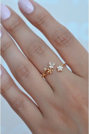 MNZ- Butterfly Flower حلقة رقيقة قابلة للتعديل - Sacce Scarves&Accessories