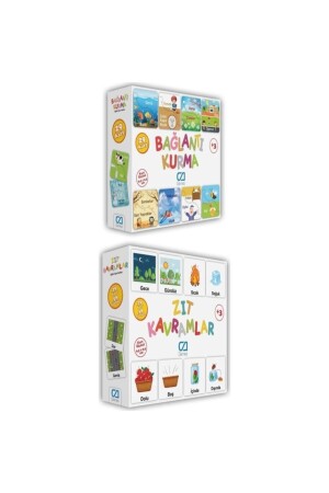 صناعة MNZ-توصيلات ومفاهيم معاكسة بطاقات اللعب التعليمية مجموعة CA. 3429009 - CA Games