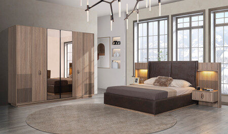 غرفة نوم MNZ مع صندوق تخزين سانتينو - Cadde Yıldız