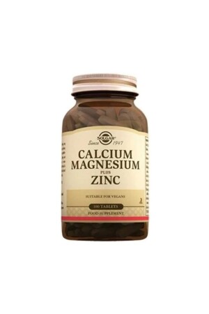 MNZ- Calcium Magnesium Plus Zinc 100 حبوب منع الحمل - Solgar