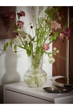 القمامة الديكورية من قِبل (MNZ) القمامة الصغيرة الحجم (Carafe) 17 سم الزجاج النظيف - Ikea