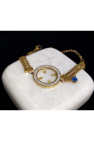 MNZ-الصدأ المقاوم للصدأ النموذج المجوهرات الخفيفة الربع متوافقة العنق الربع العنق الفولاذ - Asya Jewellery