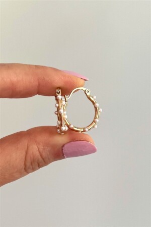 MNZ - زوج من أوقات القرف العصري الفولاذ مع اللؤلؤ - Anor Accessories