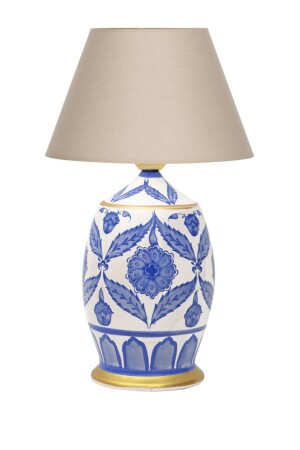 MNZ-مصنوعة يدوياً من السيراميك المصنوع من نباتيات التصميم الخاص بظلال مصباح - كريم CERBOA35 - Vinner