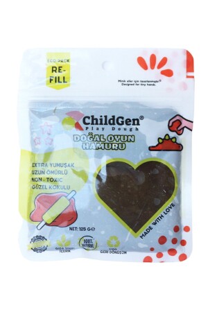 خُبز لعب طبيعي من MNZ - براون - حزمة بطاقة الفراغ - (مليئة بالغلاف البيئي) - Childgen