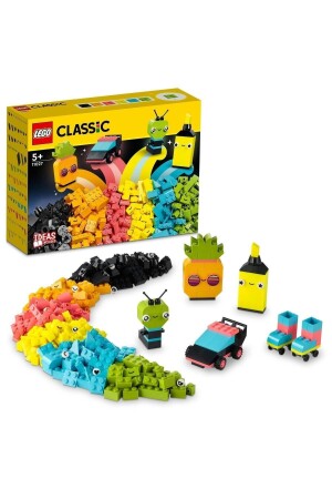 MNZ-® Classic Creative Neon Fun 11027 - مجموعة بناء للأطفال من 5 سنوات فصاعداً (333 قطعة) - LEGO