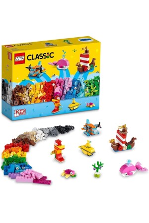 MNZ-® Classic Creative Ocean Fun 11018 - مجموعة بناء للأطفال من سن 4 سنوات فصاعداً (333 قطعة) S29492 - LEGO