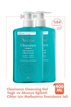 جيل تنظيف وجه من MNZ- Cleanness Gel غسيل الوجه من جيل تنظيف الألعاب النظيفة 400 مل مجموعة مزايا 2 - Avene