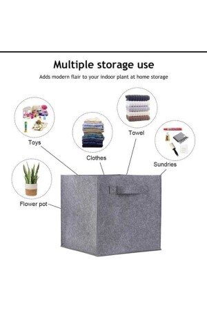 صندوق MNZ متعدد الأغراض مع معقب مصنوع من الشعر Cm25x25 سم - Taalu