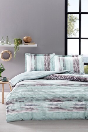 MNZ-- خضراء الخياطة مزدوجة القطن غطاء غطاء مجموعة CM3417 - Özdilek