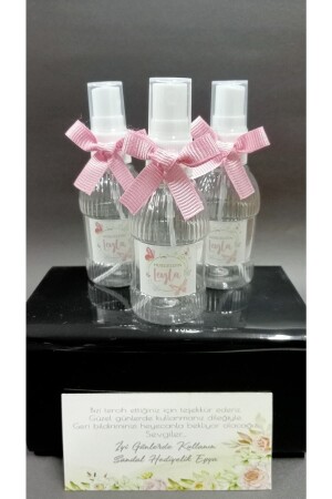 عُمر (MNZ) عُمر (Cologne) زجاجة (Cologne) مع صورة الفراشة (عُشر زجاجة خالية بدون زجاجة) 50cc - Sandal Hediyelik