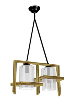 مكنس من الخشب الملوّن من MNZ Comfo 2 قطع شمعة 099 - Zuhal Aydınlatma