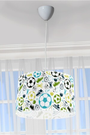 MNZ- كرة كرة القدم غرفة الأطفال مصباح معلق شاندلي CP128-A - CAPRİCE HALI