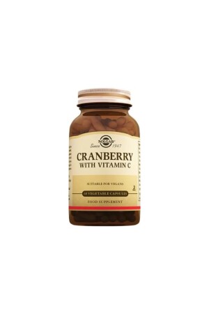 MNZ- Cranberry مع فيتامين سي 60 كبسولات 033984009554 - Solgar