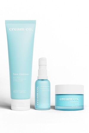 MNZ- التنظيف الهدوء الحاجز إصلاح السيراميد ترطيب حساسة مجموعة رعاية الجلد - Cream Co.