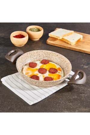 MNZ- Creamy Ilag غرانيتك غير الملصق 22 سم ساهان CRE3014 - Falez