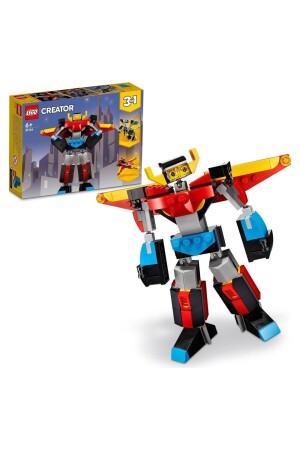 MNZ-® Creator 3 in 1 Super Robot 31124 - مجموعة بناء الألعاب للأطفال من سن 7 فصاعدا (159 قطعة) Bricksatis31124 - LEGO