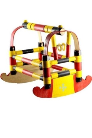 (MNZ) - ألعاب خشبية ملونة (شيم) - (CRM) - (CRADLE) - (001) - İskilip oymacılık