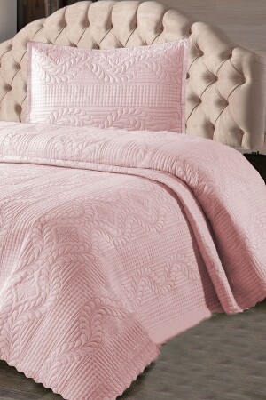 غطاء سريري واحد يومي MNZ - غطاء سريري واحد مُغطس من طراز داوري - مسحوق - Çt Çeyizci Tekstil