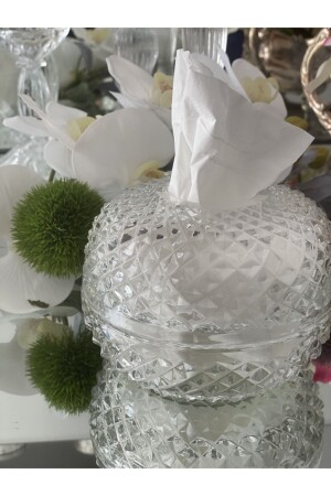 MNZ-قطع كريستال قطع الزجاج نيبكين حامل نيبكين حامل - dekorasyon garajı