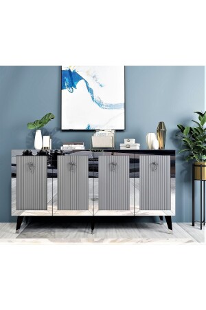 MNZ-لايزر نمط عاري المواصلة أنتراتيكيت-الفضة باريكنز - DEMONTE DECOR