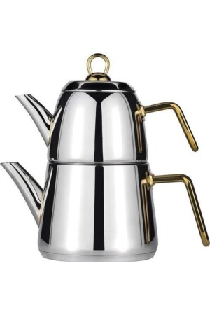 MNZ-الماس متوسط الحجم الذهبية الصلب المقبض على علبة الشاي مجموعة Dia-4660 P107PŞÜ. 35466. 01 - Amboss