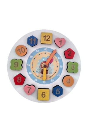 ساعة خشبية من MNZ-تعلم العثور على الأشكال الجيميترية - Doğrudan Al