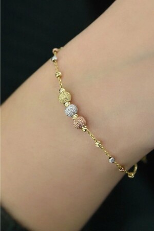 MNZ-النساء من اللون Dorica كرة 925 سبرلينغ الفضة سوار PP4308 - Elika Silver