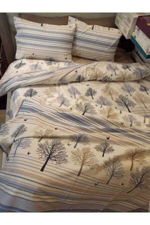 MNZ- Double Pique Duvet Cover Set مع ورق ملموسة PiqueliÇKNev - ŞENER HOME