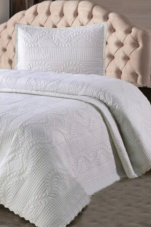 غطاء سريري واحد يومي من MNZ - غطاء سريري واحد من Dowry - Ecru - Çt Çeyizci Tekstil