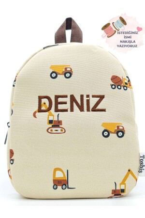 (MNZ-[ نحن نكتب اسمك) DOZER 0-8 سنوات حقيبة الظهر للأطفال - حقيبة رياض الأطفال - Tosbiş