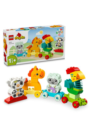 MNZ-® DUPLO® أول قطار حيواناتي 10412 - مجموعة بناء للأطفال من 11⁄2 سنة فصاعداً (19 قطعة) - Lego