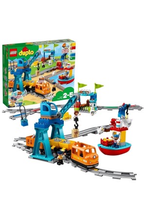 قطار شحن من نوع MNZ-® DUPLO® 10875 - مجموعة مبنى ألعاب للأطفال (105 قطعة) - Lego