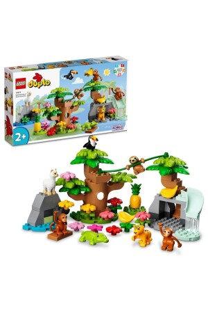 MNZ-® DUPLO® حيوانات جنوب أمريكا البرية 10973 - مجموعة بناء للأطفال من سن 2 فصاعداً (71 قطعة) - LEGO