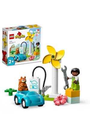 توربينات الرياح المدنية MNZ-® DUPLO® 10985 - مجموعة بناء للأطفال من سن 2 فصاعداً (16 قطعة) - LEGO