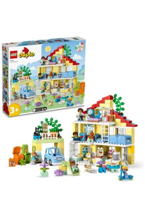 MNZ-® Duplo® Town 3-in-1 Family House 10994 - لعبة إبداعية للأطفال من 3 سنوات فصاعداً - Lego